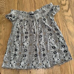 American Eagle Women's Off-Shoulder Smocked Top Multicolor Size Small